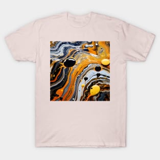 Abstract Fluid Marble Art T-Shirt